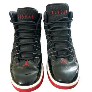 Jordan Black and Red Sneakers